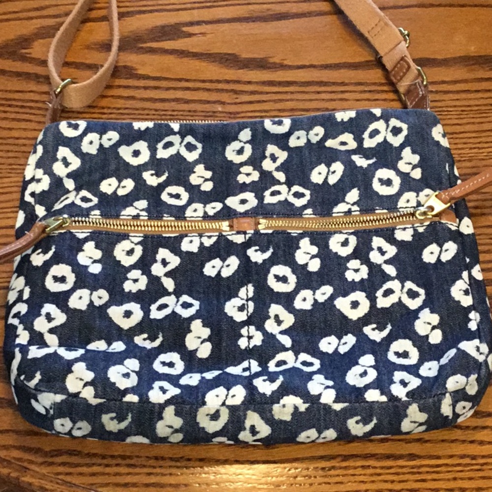 Blue Fossil Canvas bag
